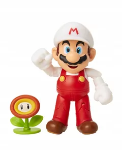 Figurka Super Mario Fire Mario + Fire Flower - Figurki kolekcjonerskie - miniaturka - grafika 1