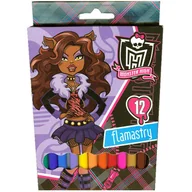Przybory szkolne - St. Majewski Flamastry Monster High 12 kolorów - miniaturka - grafika 1