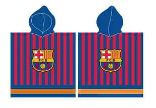 Ponczo Fc Barcelona Ręcznik Kąpielowy Z Kapturem - Okrycia kąpielowe dla dzieci - miniaturka - grafika 1