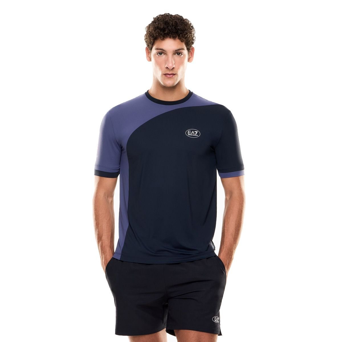 t-shirt sport tennis i padel uomo ea7 7m000840 af13689 ub102 armani blue