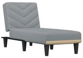 Szezlongi - Jasnoszary rozkładany szezlong z funkcją spania A8-B48 - miniaturka - grafika 1
