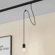 Lampy sufitowe - Lampa wisząca Lindby Linaro, Ø 4,6 cm, czarna, 1-fazowa, E27 Linaro Lindby, możliwość ściemniania, czarny, salon / jadalnia, aluminium, nowoczesny - miniaturka - grafika 1