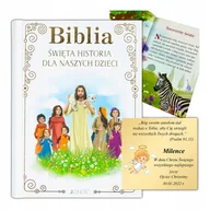 Pamiątka Pierwszej Komunii Świętej - BIBLIA DLA DZIECI ILUSTROWANA Pamiątka Chrztu Komunii Świętej GRAWER - miniaturka - grafika 1
