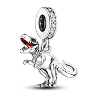 Wisiorki - Zawieszka Charms SREBRO 925 Koralik do PANDORA Dinozaur Tyranozaur - miniaturka - grafika 1