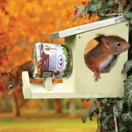 Klatki i wyposażenie dla ptaków - Beeztees beez herbat 48227 drewniane domu dla wiewiórek, 24 x 12 x 18 cm - miniaturka - grafika 1