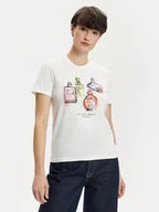 Koszulki i topy damskie - ONLY T-Shirt Pretty 15316596 Biały Regular Fit - miniaturka - grafika 1