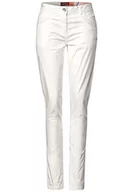 Spodnie damskie - Cecil Damskie spodnie materiałowe z cekinami, Vanilla White, 27W / 30L - miniaturka - grafika 1