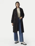Płaszcze damskie - Vero Moda Płaszcz przejściowy Fortuneaya 10289870 Czarny Regular Fit - miniaturka - grafika 1
