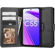 Etui i futerały do telefonów - Etui TECH-PROTECT Wallet do Realme C55 Czarny - miniaturka - grafika 1