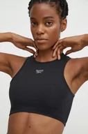 Koszulki sportowe damskie - Reebok top Wardrobe Essentials damski kolor czarny 100075701 - miniaturka - grafika 1