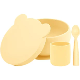 Minikoioi BLW I Mellow Yellow zestaw naczyń - Miseczki i talerzyki dla dzieci - miniaturka - grafika 1