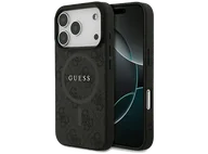 Etui i futerały do telefonów - Etui GUESS 4G Ring Classic Logo MagSafe do iPhone 17 Pro Czarny - miniaturka - grafika 1