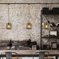 Oprawy, klosze i abażury - Szklany klosz Loon Ball Mini, Ø 18 cm, szary dym - miniaturka - grafika 1