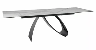 Stół Diuna (160-240)X90 Czarny Mat / Ceramic Biały Statuario Venato - Stoły - miniaturka - grafika 1