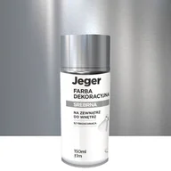 Farby i lakiery w sprayu - Farba dekoracyjna w sprayu srebrna 150 ml Jeger - miniaturka - grafika 1