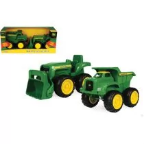 Tomy mini ładowarka John Deere + mini wywrotka JD Big Scoop 42952 - Samochody i pojazdy dla dzieci - miniaturka - grafika 1