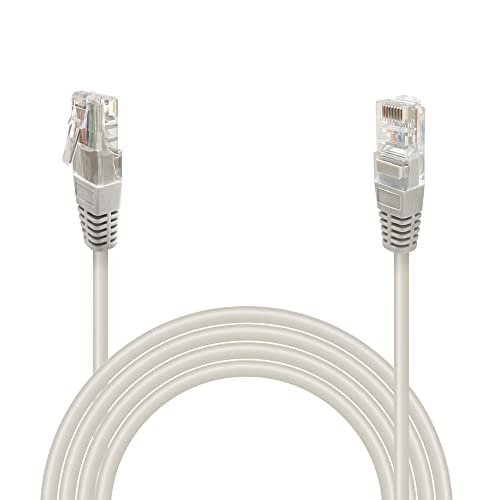 Waytex 31108 Kabel sieciowy RJ45 Cat 6 UTP 1Gbit/s 250MHz - kompatybilny z PC, przełącznik, router, modem, wzmacniacz sieciowy, konsole do gier, TV - 3m, szary