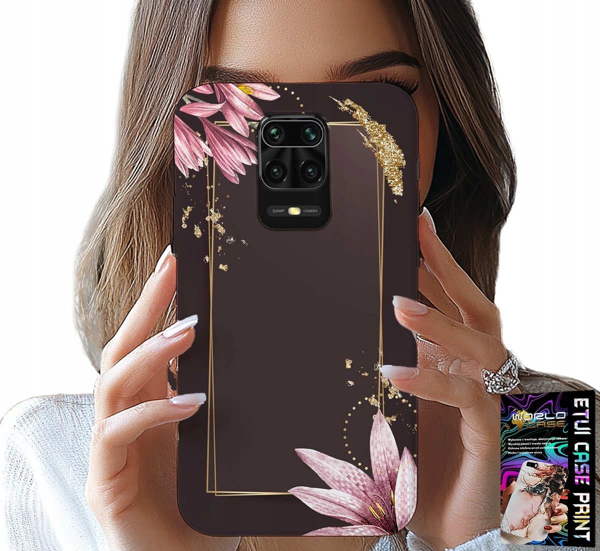 ETUI DO XIAOMI NOTE 9 PRO / 9S - KWIECISTE ELEGANCKIE WZORY OBUDOWA