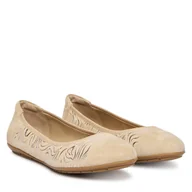 Baleriny - Baleriny Caprice 9-22101-46 Beżowy - miniaturka - grafika 1