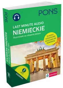Pons Last Minute audio Rozmówki ze słowniczkiem niemieckie - LektorKlett - Książki do nauki języka niemieckiego - miniaturka - grafika 1