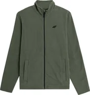 Bluzy męskie - Polar męski 4F M052 oliwkowy 4FSS23TFLEM052 44S-XL - miniaturka - grafika 1