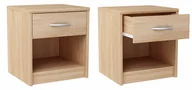 Szafki nocne - Szafka Nocna Stolik Nocny 1s Dąb Sonoma Komoda - miniaturka - grafika 1