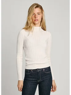 Pepe Jeans Koszulka w kolorze kremowym - Koszulki i topy damskie - miniaturka - grafika 1