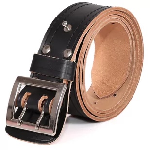 Pas Skórzany Wojskowy Policyjny Czarny XS-105cm - Paski - miniaturka - grafika 1