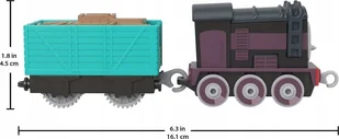 Mattel THOMAS ZESTAW Z LOKOMOTYWA POPCHNIJ MIX HGY82 W4 - Pociągi dla dzieci - miniaturka - grafika 1