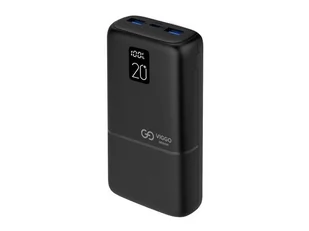 Viggo Design Powerbank 20000 mAh PD 20W LED czarny - Powerbanki - miniaturka - grafika 1