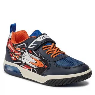 Buty dla chłopców - Sneakersy Geox J Inek Boy J459CB 011BC C0659 D Navy/Orange - grafika 1