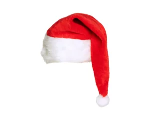 Czapka Mikołaja Deluxe - 1 szt. - Pozostałe akcesoria świąteczne - miniaturka - grafika 1