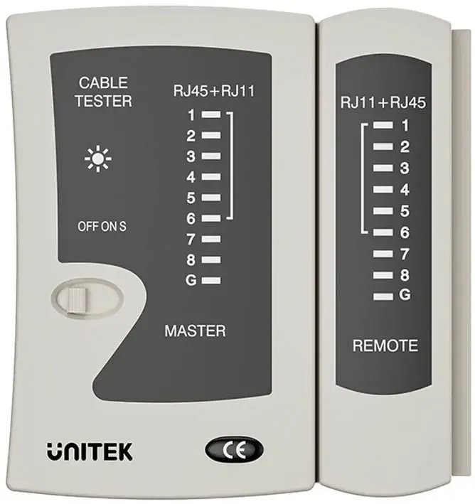 Unitek Unitek Tester kabli sieciowych RJ45/RJ11 OT140AGY01