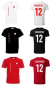 Koszulki sportowe męskie - Koszulka Polska Łukasz SKORUPSKI 12 jr - miniaturka - grafika 1