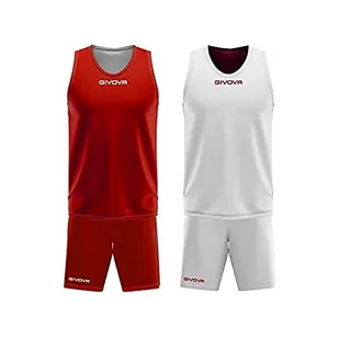 Givova, zestaw podwójny, czerwony/biały, XL - Zestawy męskiej odzieży sportowej - miniaturka - grafika 1