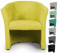 Fotele - Fotel Cafe żółty tkanina utrudniająca wchłanianie płynów - miniaturka - grafika 1