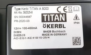 KERBL Elektryzator akumulatorowy TITAN A 8000, dla koni, bydła, dzików, owiec i kóz, 8,0 J - Smycze dla psów - miniaturka - grafika 2
