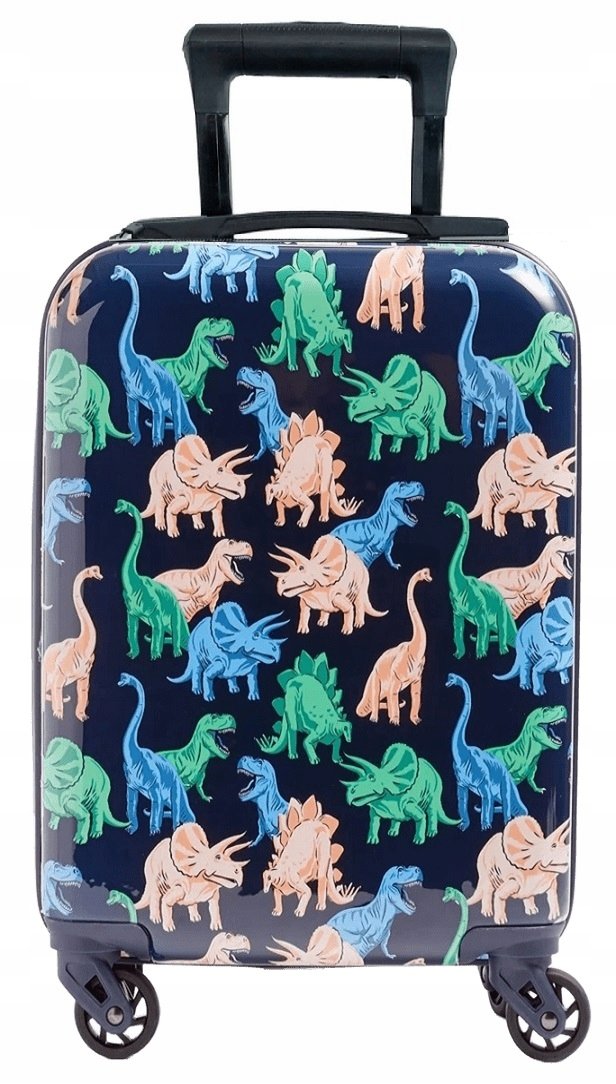 Dinozaury Dinozaur Walizka Na Kólkach Dziecięca Podróżna Szyfr Na Wakacje