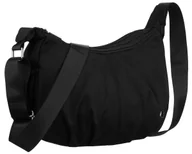 Torebki damskie - Torebka damska na ramię PETERSON mała listonoszka crossbody szeroki pasek kieszonki na suwak czarna - miniaturka - grafika 1