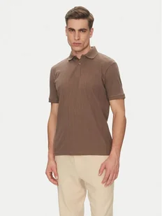 Selected Homme Polo 16094575 Beżowy Regular Fit - Koszulki męskie - miniaturka - grafika 1