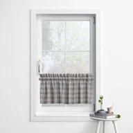 Firany - Zazdrostka CLASSIC wzór CL01 | szara krata 60 x 90 cm - miniaturka - grafika 1