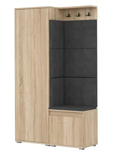Garderoba do przedpokoju dąb sonoma + szary M4-R88 - Meble do przedpokoju - miniaturka - grafika 1