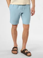 Spodenki męskie - Tommy Hilfiger Męskie szorty z zawartością lnu - Harlem Mężczyźni niebieski jednolity, 32 - miniaturka - grafika 1