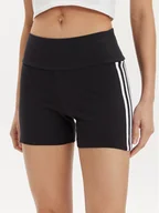 Spodenki damskie - adidas Szorty sportowe 3-Stripes IP2980 Czarny Slim Fit - miniaturka - grafika 1