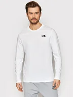 Bluzy męskie - The North Face Longsleeve Easy NF0A2TX1 Biały Regular Fit - miniaturka - grafika 1