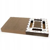 Drapaki dla kotów - Drapak dla kota tekturowy leżący z kocimiętką i piłeczką 45*24*4cm - miniaturka - grafika 1