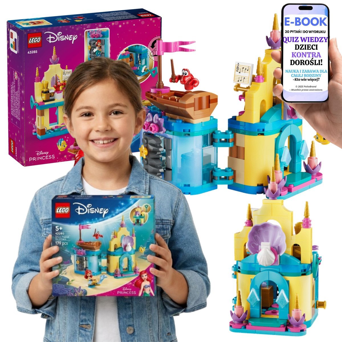 LEGO DISNEY PRINCESS 43285 Magiczny Minipałac Arielki Prezent + E-BOOK-2