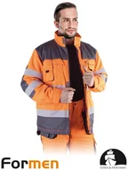 Odzież robocza - Leber & Hollman INNY Kurtka ochronna ocieplana XXL czerwono-stalowo-czarny 112L688 - miniaturka - grafika 1