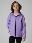 Kurtki i płaszcze dla dziewczynek - 4F Kurtka membrana 5000 dziewczęca - fioletowa 140 (9-10 lat) - miniaturka - grafika 1