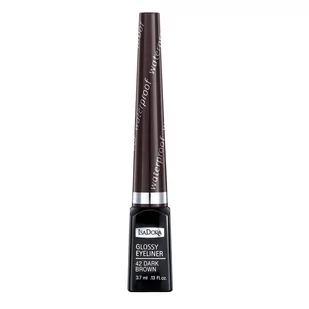 IsaDora Glossy Eyeliner waterproof Nr 42 Dark Brown Eye-liner 3.7ml - Eyelinery - miniaturka - grafika 1
